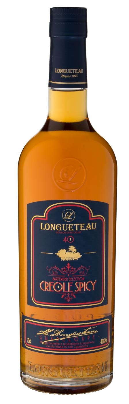 Longueteau, spiritueux, creole spicy, 40% - 70cl